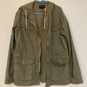 Banana republic military jacket hood